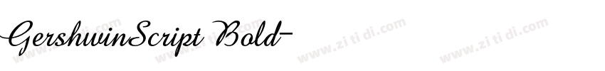GershwinScript Bold字体转换 GershwinScript Bold字体转换